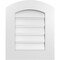 Ekena Millwork Arch Top Surface Mount PVC Gable Vent: Non-Functional, w/ 3-1/2"W x 1"P Standard Frame, 18"W x 20"H GVPAR18X2001SN - alternate 1